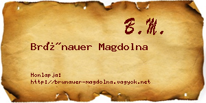 Brünauer Magdolna névjegykártya